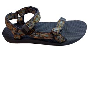 New Teva Men's Original Universal Strappy Blue Hiking Sz 11 Sandals Quick Dry